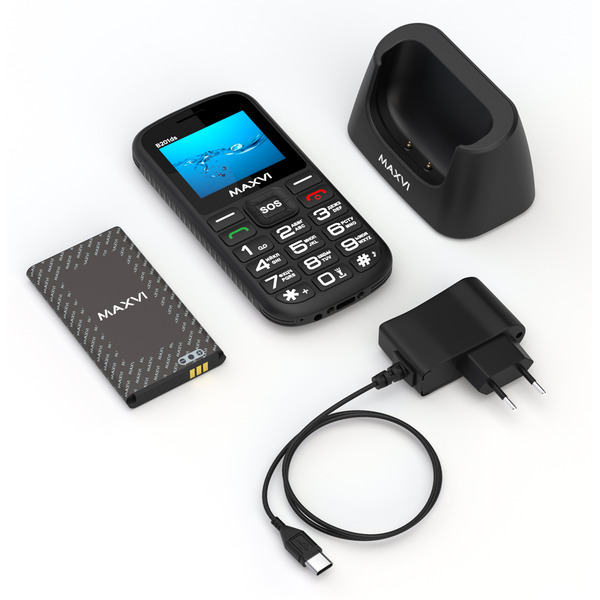 Мобильный телефон Maxvi B201ds (черный)