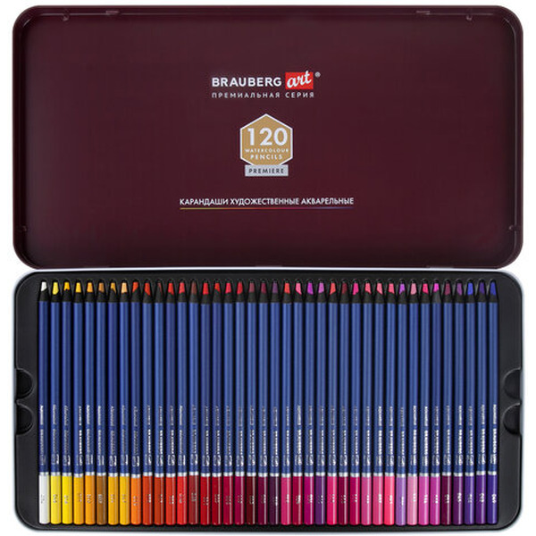 Набор цветных карандашей BRAUBERG Art Premier 181926 (120 шт)