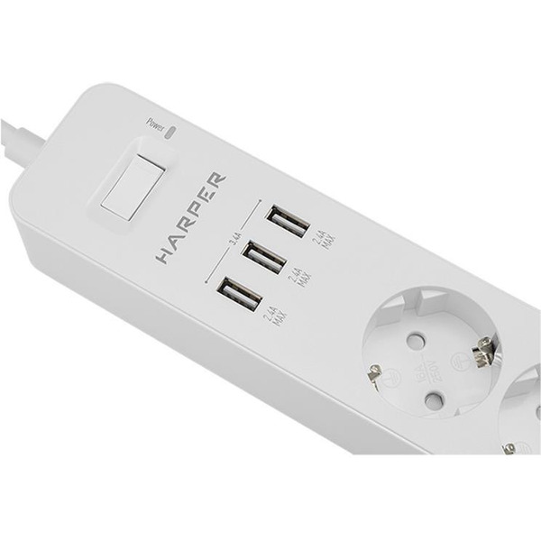 Сетевой фильтр Harper UCH-325 (белый)