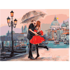 Картина стразами (алмазная мозаика) ОСТРОВ СОКРОВИЩ «Прогулка под зонтом» 662420