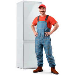 Установка встраиваемого холодильника