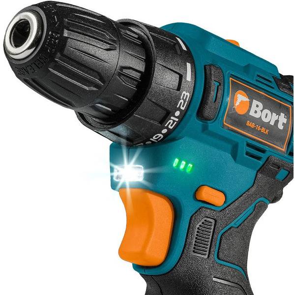 Дрель-шуруповерт Bort BAB-16-BLK 93414868