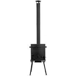 Очаг CHUGUN INVEST LLC усиленный с дымоходом и зольником для казана 3мм 370мм