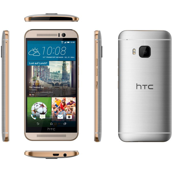 Смартфон HTC One (M9) серебристый/золотой