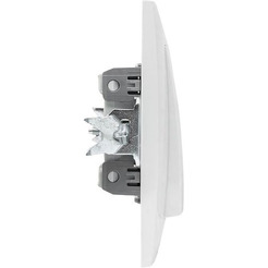 Кнопка для звонка EKF Валенсия (белый)