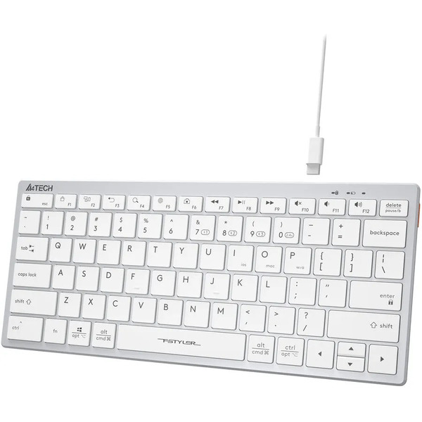 Клавиатура A4Tech Fstyler FBX51C (серебристый/белый)