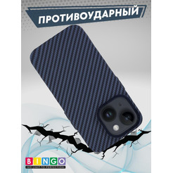 Бампер Bingo Carbon для APPLE iPhone 16 Синий