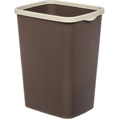 Ведро для мусора с фиксатором BRADEX Tandem 842222 (шоколад/слоновая кость, 20 л)