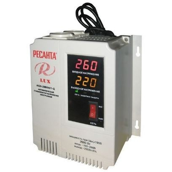 Стаблизатор напряжения Ресанта Lux АСН-2000Н/1-Ц (63/6/15)