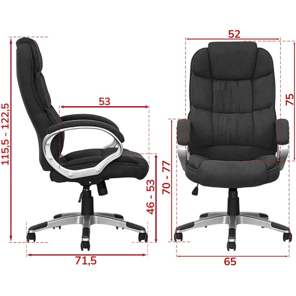 Кресло офисное SITUP SANTA CHROME (ткань Black)