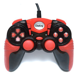 Геймпад DIALOG Action GP-A15 черно-красный
