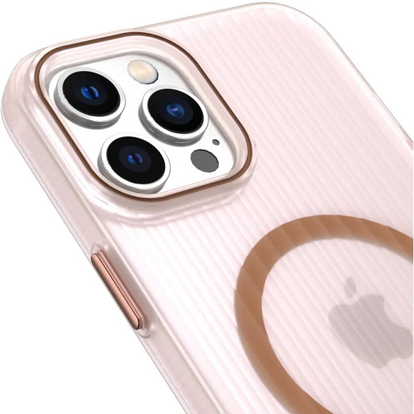 Задняя накладка CASE Translucent Strip Apple iPhone 12 Pro Max (золотой)