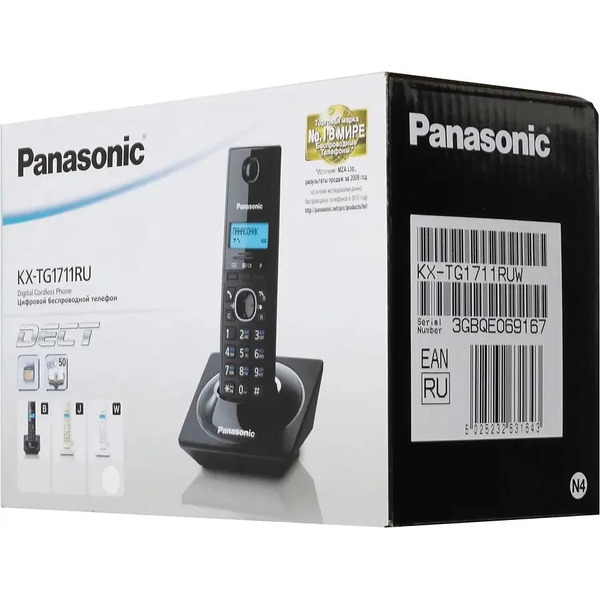 Телефон стандарта dect PANASONIC KX-TG1711RUW