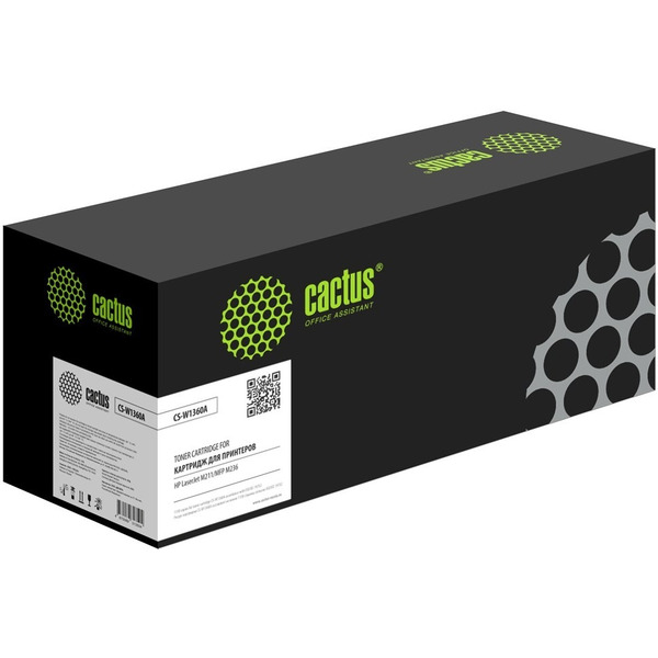Картридж лазерный Cactus 136A CS-W1360A W1360A черный (1150стр.) для HP LaserJet M211d/209/233/234