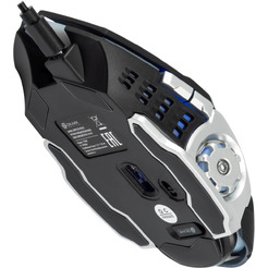 Мышь OKLICK 770GW (черный/серебристый)