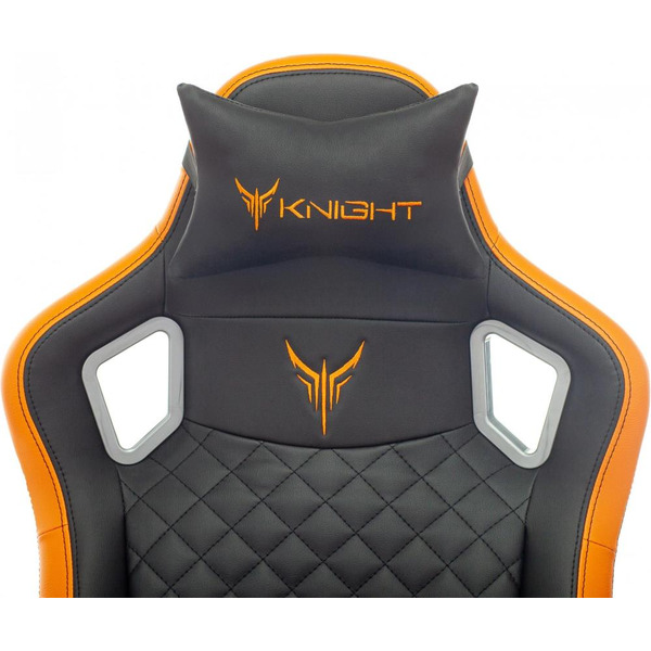 Кресло игровое Knight Outrider (1628891) черный/оранжевый