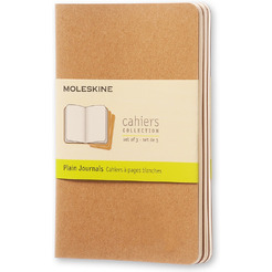 Блокнот Moleskine Cahier Journal QP413 (бежевый) 3 шт