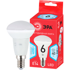 Лампочка ЭРА RED LINE LED R50-6W-840-E14 R