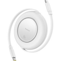 Кабель Baseus Free2Pull Mini Retractable Charging Cable 100W 1.5 м (белый)