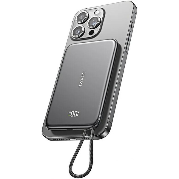 Внешний аккумулятор Usams CD227 5KCD22701 5000mAh (темно-серый)