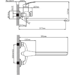 Смеситель Cronwil CP036-22M