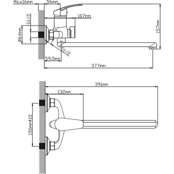 Смеситель Cronwil CP036-22M