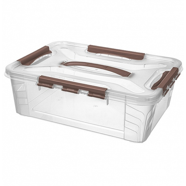 Ящик для хранения Бытпласт Econova Grand Box 10 л 433200314 (коричневый)
