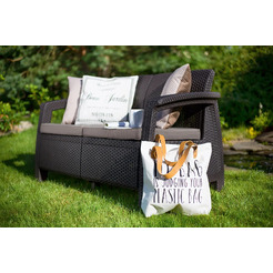 Диван садовый Keter Corfu II Love Seat 258946 (коричневый)