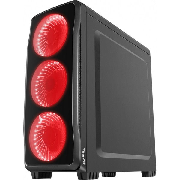 Корпус для компьютера GENESIS Titan 750 Red Midi NPC-1125