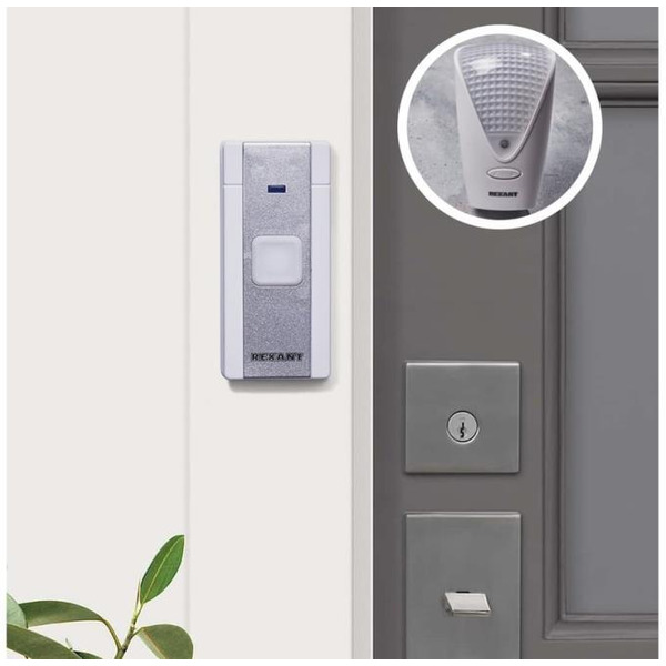Беспроводной дверной звонок в розетку с ночной подсветкой Rexant 73-0070