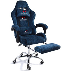 Вибромассажное кресло Calviano AVANTI ULTIMATO blue fabric