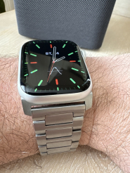 Ремешок RINGKE Titanium One для Apple Watch 44 / 45 / 46 / 49 mm NATURAL TITANIUM