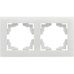 Рамка EKF Валенсия 2-местная (белый)