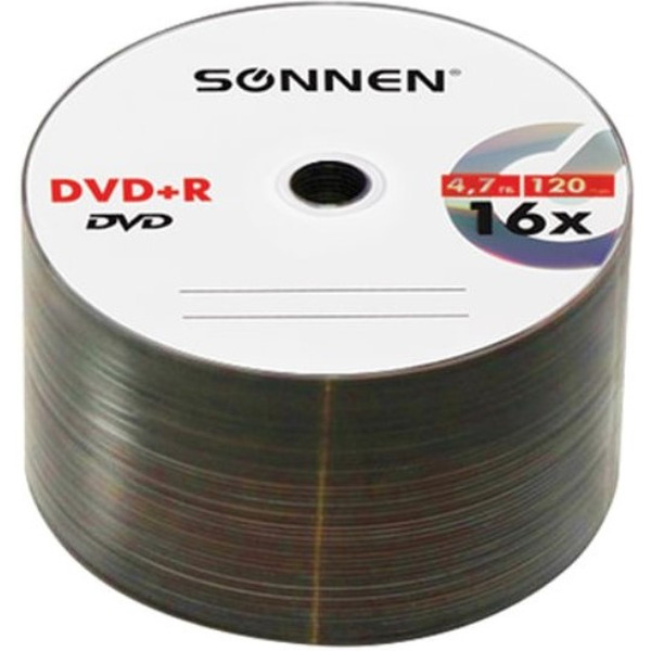 DVD+R SONNEN 4,7Гб 16x, набор 50 шт. 512577