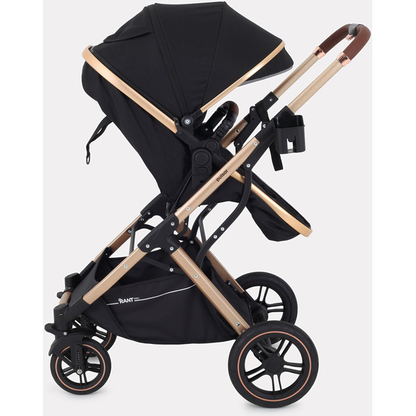 Детская универсальная коляска Rant Basic Pulsar Gold 2 в 1 RA160 (черный)