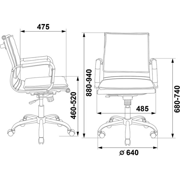 Кресло Бюрократ CH-993-Low (светло-коричневый)