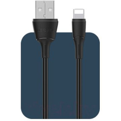 Кабель Celebrat FLY-2 Lightning (1 м, черный)