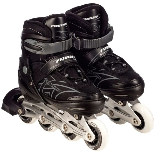 Роликовые коньки FAVORIT PW-155B-4BK-S
