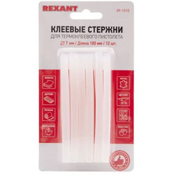 Клеевые стержни Rexant 09-1010 (12 шт, прозрачный)