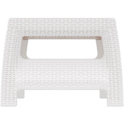 Садовый стол Альтернатива Ротанг-плюс М8421 (белый)