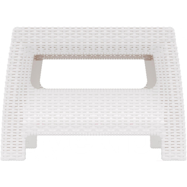 Садовый стол Альтернатива Ротанг-плюс М8421 (белый)