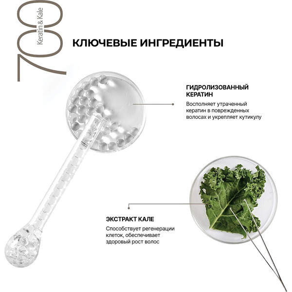 Кондиционер для волос Biotop 700 Keratin Для поврежденных волос, 500 мл