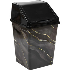 Ведро для мусора BRADEX 941057 (черный мрамор, 10 л)
