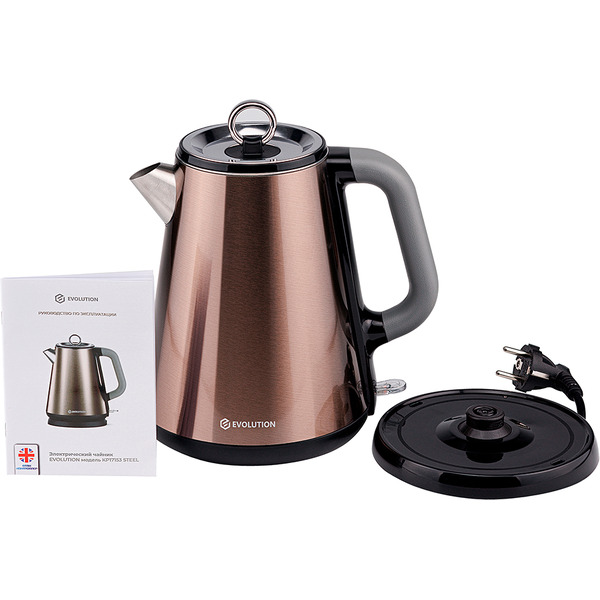 Электрочайник EVOLUTION KP17153 Steel (gold)