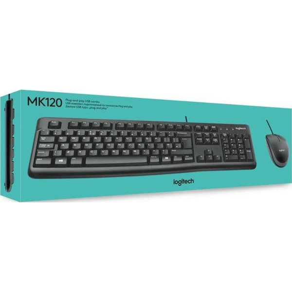 Клавиатура + мышь Logitech MK120 (L920-002562)