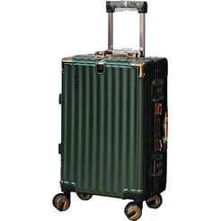Чемодан DoubleW E087# (S, темно-зеленый)