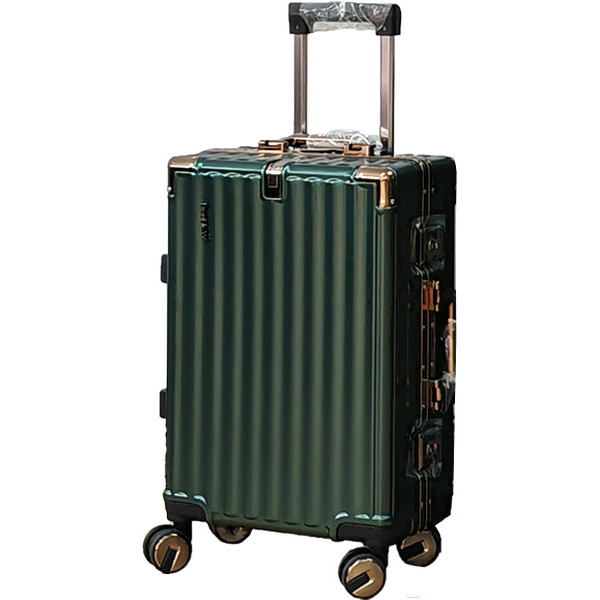 Чемодан DoubleW E087# (S, темно-зеленый)