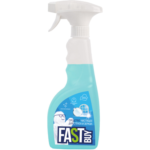 Средство чистящее для стекол и зеркал FASTBUY Clean Glass.500мл