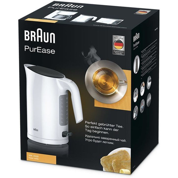 Электрический чайник Braun PurEase WK3100WH