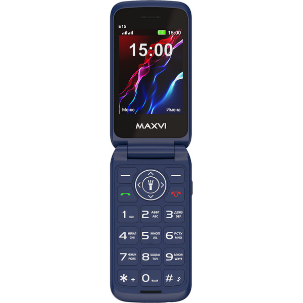 Мобильный телефон Maxvi E15 (синий)